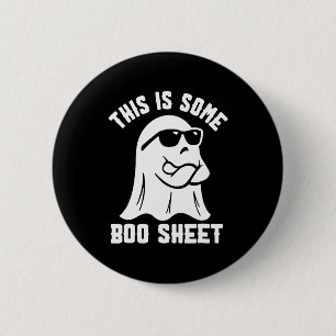 This Is Some Boo Sheet Halloween Ghost Funny Costu 6 Cm Round Badge