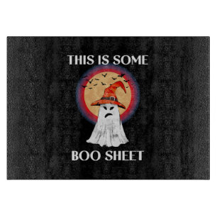 This Is Some Boo Sheet Halloween Ghost Funny Cutting Board