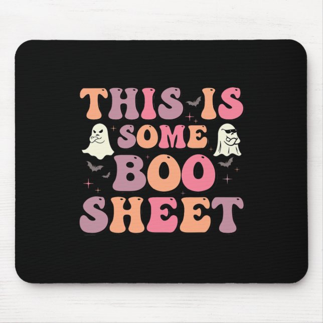This Is Some Boo Sheet Halloween Ghost Funny For M Mouse Pad (Front)