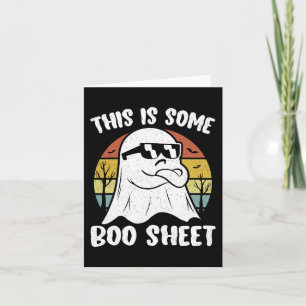 This Is Some Boo Sheet Halloween Ghost Funny Gift Card