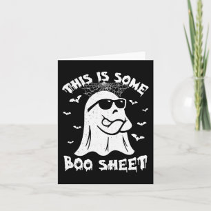 This Is Some Boo Sheet Halloween Ghost Funny Gift Card