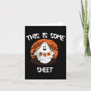 This Is Some Boo Sheet Halloween Ghost Funny Gift Card