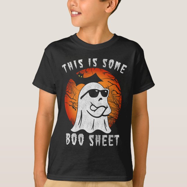 This Is Some Boo Sheet Halloween Ghost Funny Gifts T-Shirt (Front)