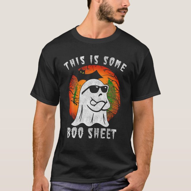 This Is Some Boo Sheet Halloween Ghost Funny Gifts T-Shirt (Front)