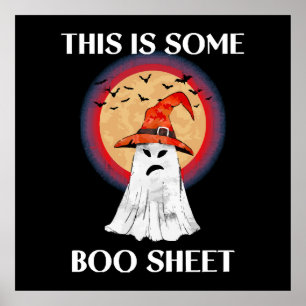 This Is Some Boo Sheet Halloween Ghost Funny Poster