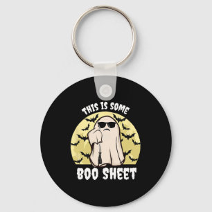This Is Some Boo Sheet Halloween Ghost No Time To Key Ring