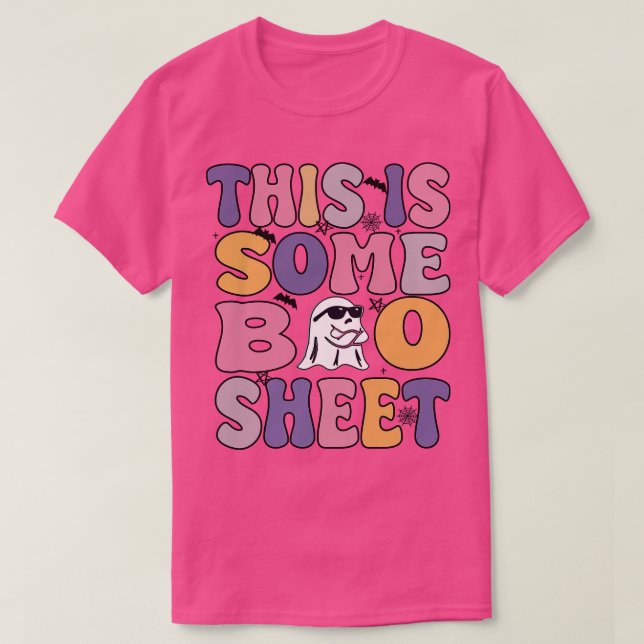 this is some boo sheet halloween ghost T-Shirt (Design Front)