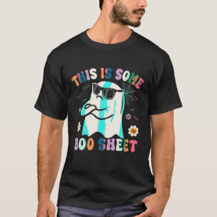 This Is Some Boo Sheet Retro Groovy Ghost Hallowee T-Shirt