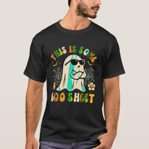 This Is Some Boo Sheet Retro Groovy Halloween Cute T-Shirt