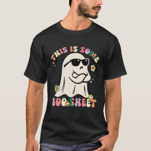 This Is Some Boo Sheet Retro Groovy Halloween Cute T-Shirt