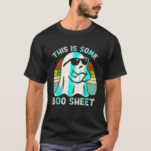 This Is Some Boo Sheet Retro Halloween Cool Ghost T-Shirt