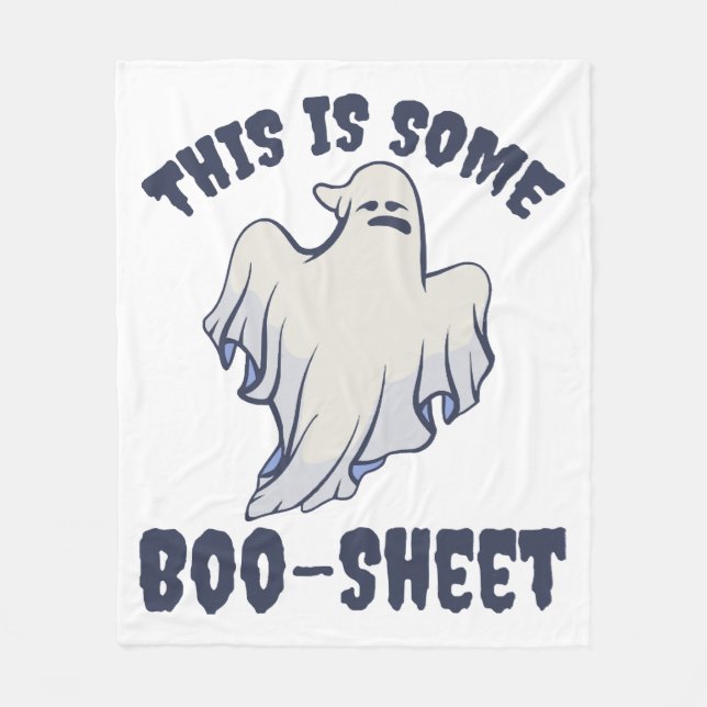This is some Boo Sheet Sassy Ghost  Fleece Blanket (Front)