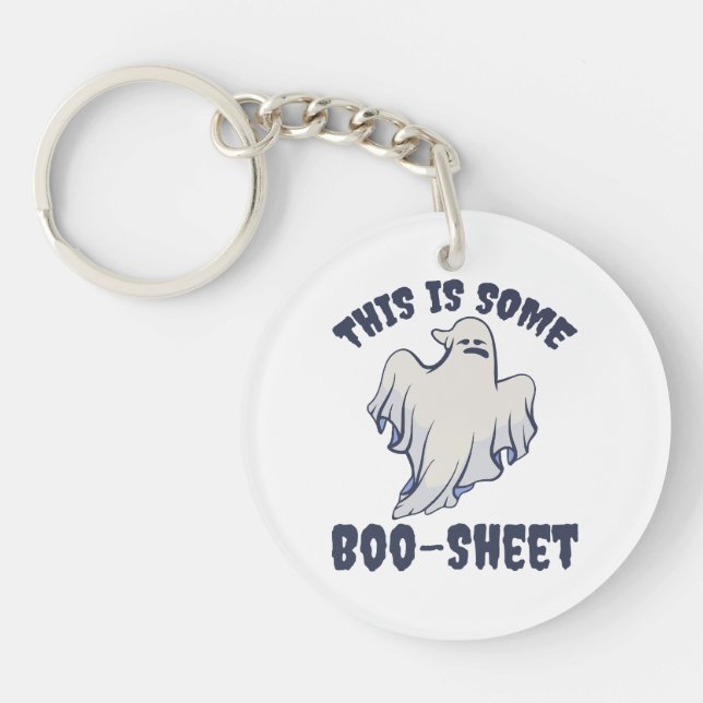 This is some Boo Sheet Sassy Ghost  Key Ring (Front)