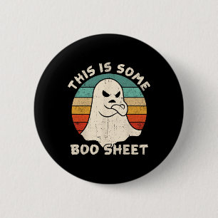 This Is Some Boo Sheet Spooky Vintage Scary Horror 6 Cm Round Badge