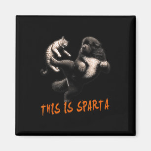 This Is Sparta - Dog Vs Cat Magnet