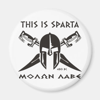 This is Sparta - Molon Lave - Black Magnet