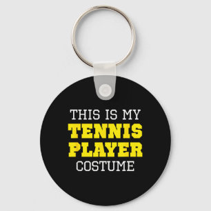 This is Tennis Player Costume Halloween Lazy Easy Key Ring