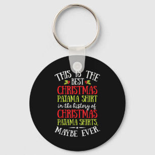 This Is The Christmas Pyjamas Funny Santa Men Wome Key Ring