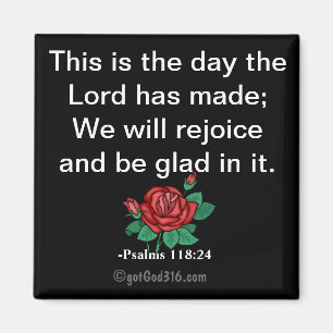 This is the day gotGod316.com Scripture Magnet