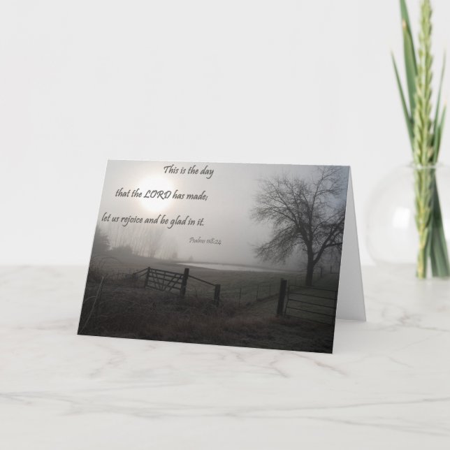 This Is The Day Greeting Card - Psalms 118:24 (Front)