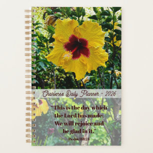 This is The Day Quote Flower Photo Daily Planner