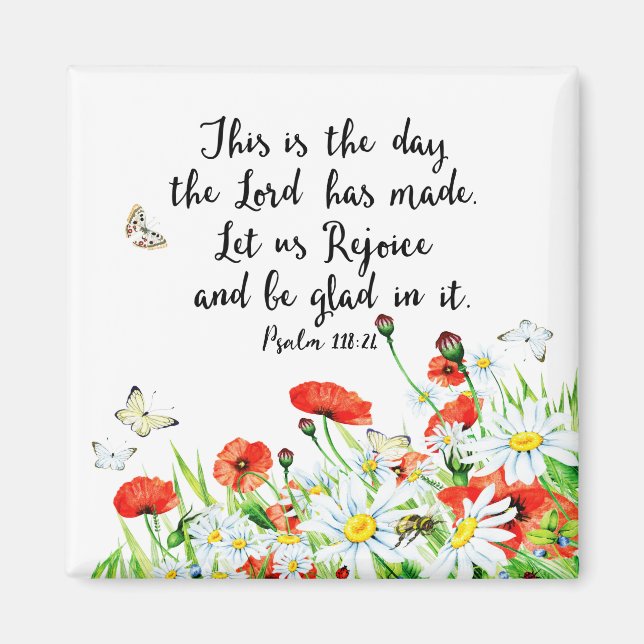 This is the Day the Lord has Made Magnet (Front)