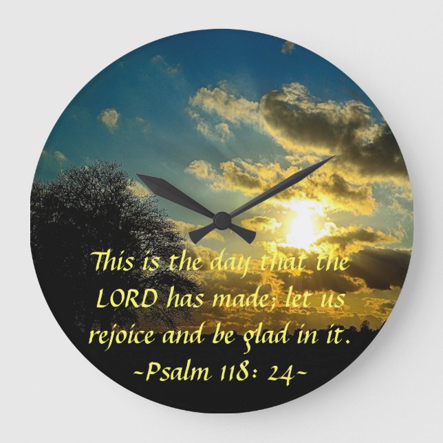 This is the day the Lord has made sunrise clock (Front)