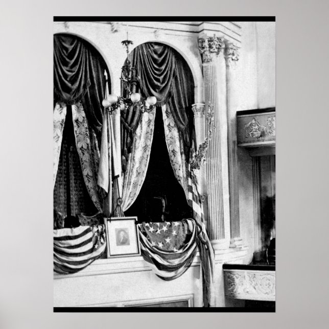 This is the private box in Ford's Theatre, Washing Poster (Front)