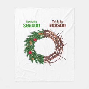 This Is The Season This Is The Christian Christmas Fleece Blanket