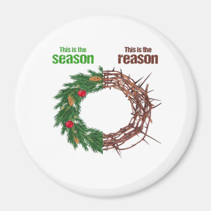This Is The Season This Is The Christian Christmas Magnet
