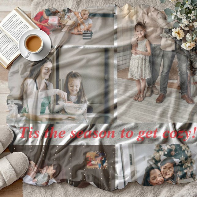 This is the season to get cosy Christmas family  Fleece Blanket (Creator Uploaded)