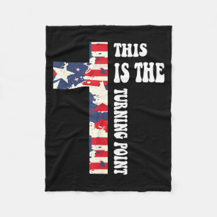This Is The Turning Int Christian Design  Fleece Blanket