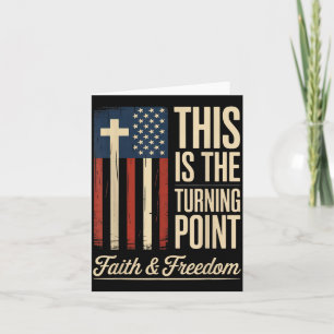 This Is The Turning Int Patriotic Faith Usa  Card