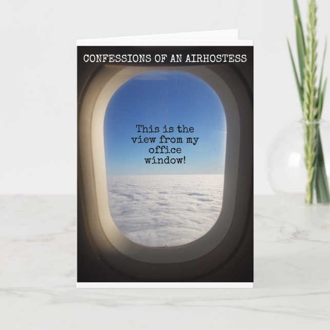 This is the view from my office window card (Front)