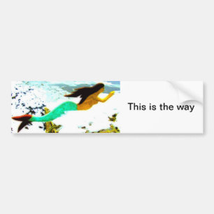 this is the way  mermaid sticker