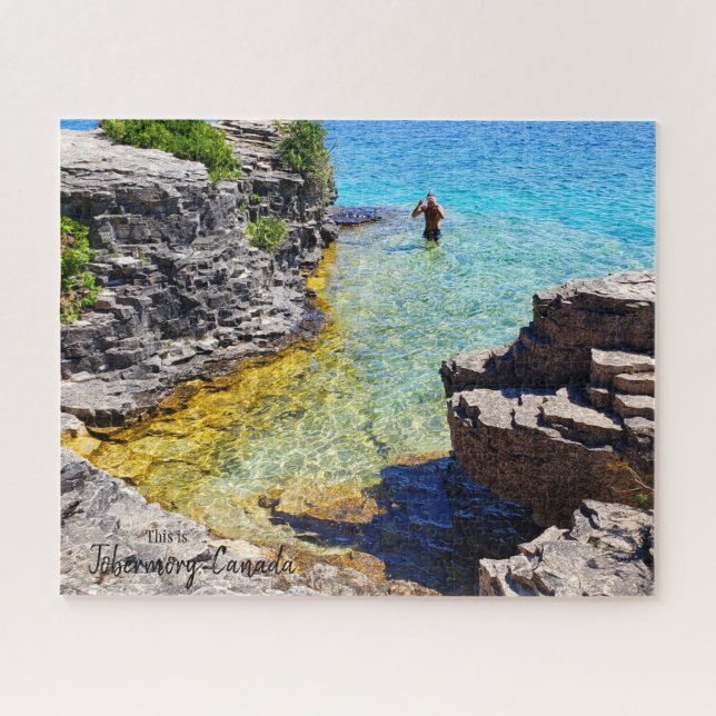 This is Tobermory Canada Jigsaw Puzzle (Horizontal)