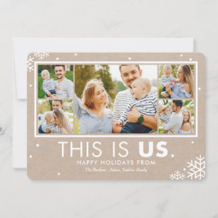 This Is Us Holiday Photo Card Kraft