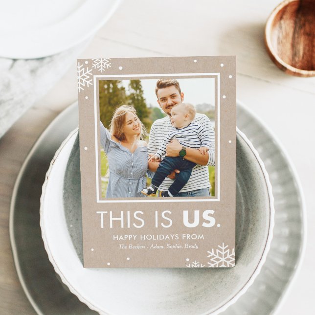 This Is Us Holiday Photo Card Kraft (Creator Uploaded)