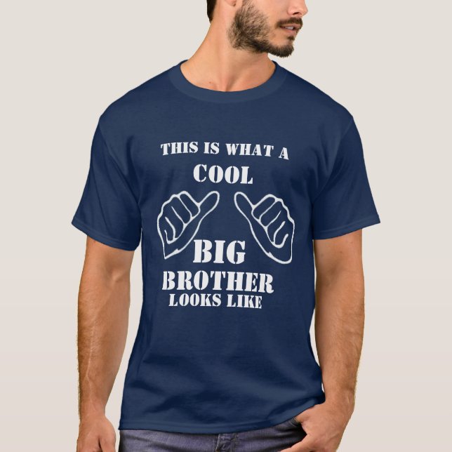 This is What a Cool Big Brother Looks Like Youth's T-Shirt (Front)