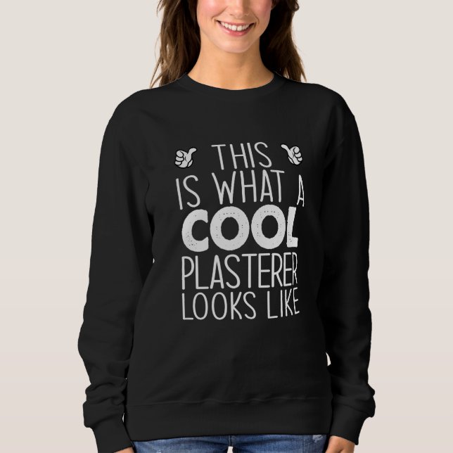 This Is What A Cool Plasterer Looks Like   Sweatshirt (Front)