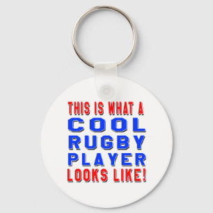 This Is What A Cool Rugby Player Looks Like Key Ring