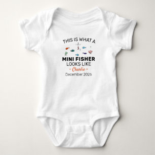 This Is What a Mini Fisher Looks Like - Fishing Baby Bodysuit