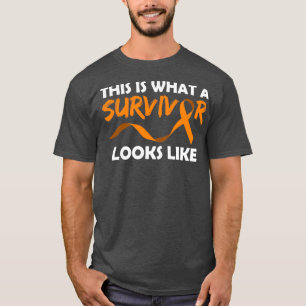 This is what a Survivor look like Orange ribbon T-Shirt