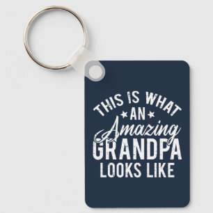 This Is What An Amazing Grandpa Looks Like Gift Key Ring