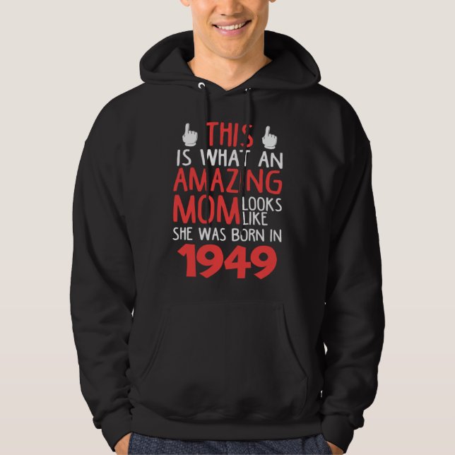 This Is What An Amazing Mom Looks Like Mother s Da Hoodie (Front)