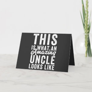 This is What an Amazing Uncle Looks Like Holiday Card