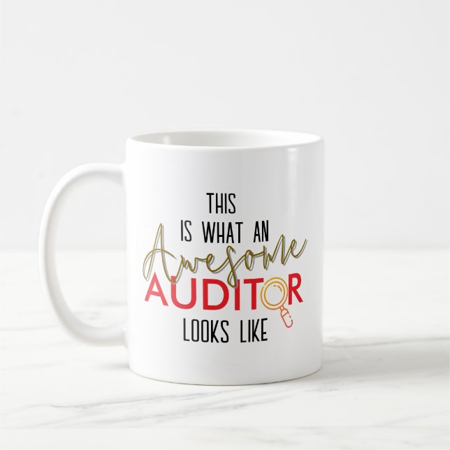 This Is What an Auditor Looks Like Personalised Coffee Mug (Left)
