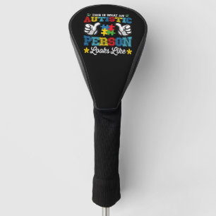 This Is What An Autistic Person Looks Like Autism Golf Head Cover
