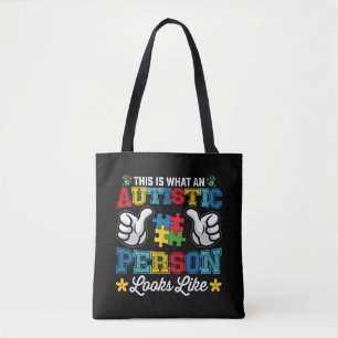 This Is What An Autistic Person Looks Like Autism Tote Bag