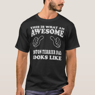 This Is What An Awesome Boston Terrier Dad Looks L T-Shirt